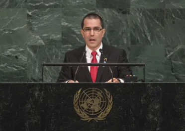 Portrait de (titres de civilité + nom) Son Excellence Jorge Arreaza Montserrat (Ministre des affaires étrangères), Venezuela (République bolivarienne du)