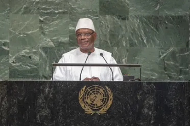 Portrait de (titres de civilité + nom) Son Excellence Ibrahim Boubacar Keita (Président), Mali