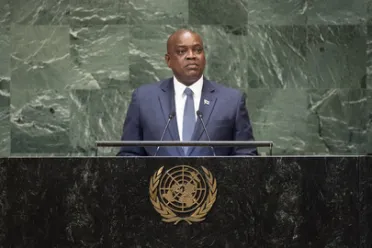 Portrait de (titres de civilité + nom) Son Excellence Mokgweetsi Eric Keabetswe Masisi (Président), Botswana