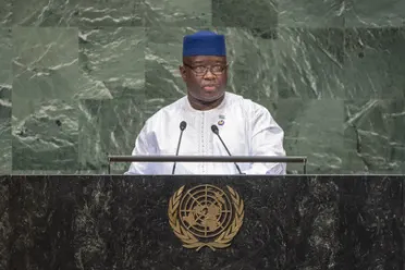 Portrait de (titres de civilité + nom) Son Excellence Julius Maada Bio (Président), Sierra Leone
