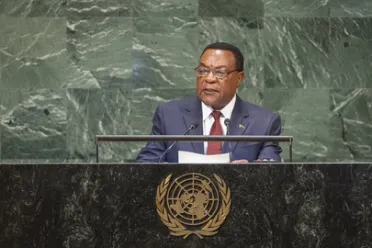 Portrait of His Excellency Augustine Phillip Mahiga (Minister for Foreign Affairs and East African Cooperation), United Republic of Tanzania