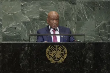 Portrait de (titres de civilité + nom) Son Excellence Thomas Motsoahae Thabane (Premier Ministre), Lesotho