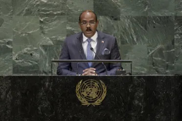 Portrait of His Excellency Gaston Alphonso Browne (Prime Minister), Antigua and Barbuda