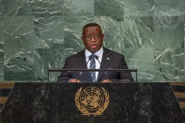 Portrait de (titres de civilité + nom) Son Excellence Julius Maada Bio (Président), Sierra Leone