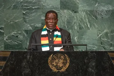 Portrait of His Excellency Emmerson Dambudzo Mnangagwa (President), Zimbabwe