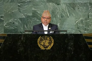 Portrait de (titres de civilité + nom) Son Excellence Bharat Raj Paudyal (Secrétaire aux Affaires étrangères), Népal
