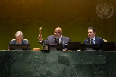 Portrait of His Excellency Dennis Francis (President of the General Assembly), President of the General Assembly (opening)