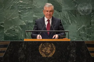 Portrait of His Excellency Shavkat Mirziyoyev (President), Uzbekistan