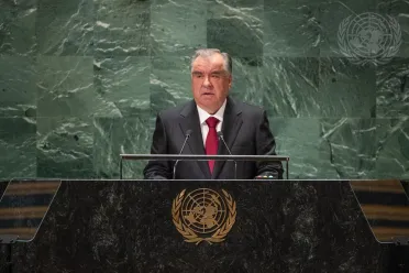 Portrait of His Excellency Emomali Rahmon (President), Tajikistan