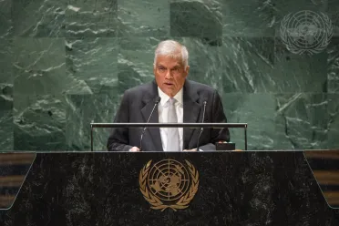 Retrato de (cargo + nombre) Excmo. Sr. Ranil Wickremesinghe (Presidente), Sri Lanka