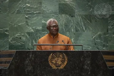 Retrato de (cargo + nombre) Excmo. Sr. Manasseh Damukana Sogavare (Primer Ministro), Islas Salomón