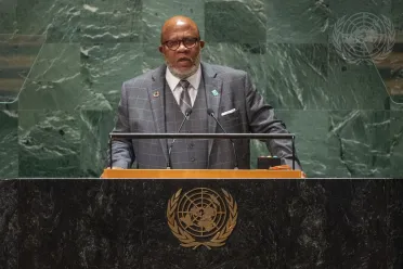 Portrait of His Excellency Dennis Francis (President of the General Assembly), President of the General Assembly (closing)