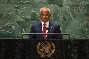 Portrait de (titres de civilité + nom) Son Excellence Ibrahim Mohamed Solih (Président), Maldives