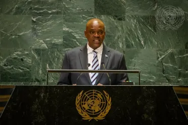 Portrait de (titres de civilité + nom) Son Excellence Mokgweetsi Eric Keabetswe Masisi (Président), Botswana