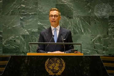 Portrait de (titres de civilité + nom) Son Excellence Alexander Stubb (Président), Finlande