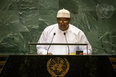 Retrato de (cargo + nombre) Excmo. Sr. Adama Barrow (Presidente), Gambia (República de)