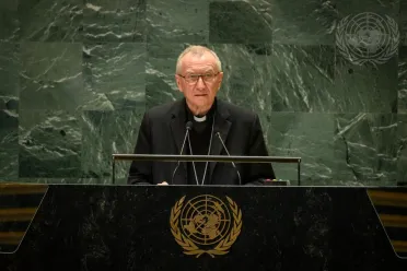 Portrait de (titres de civilité + nom) Son Éminence Cardinal Pietro Parolin (Secrétaire d'État), Saint-Siège