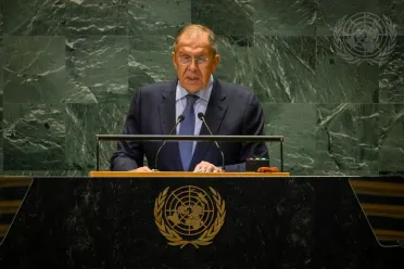 Portrait de (titres de civilité + nom) Son Excellence Sergey Lavrov (Ministre des affaires étrangères), Fédération de Russie