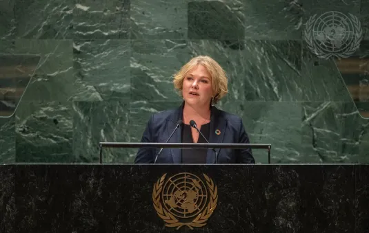 Portrait of Her Excellency Anne Beathe Tvinnereim (Minister of International Development), Norway