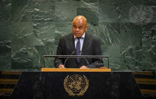 (职位+姓名)的照片 先生阁下 Odo Tevi (常驻联合国代表), 瓦努阿图